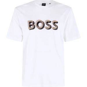 Hugo, Heren, Tops, Wit, Maat: S Katoen,