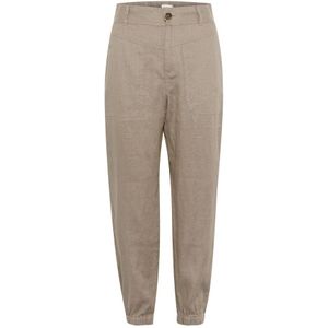 Part Two, Dames, Broeken, Beige, Maat: S Linnen,