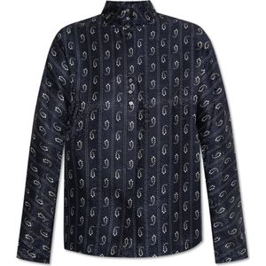 Tory Burch, Dames, Blouses & Shirts, Blauw, Maat: XS Zijde,
