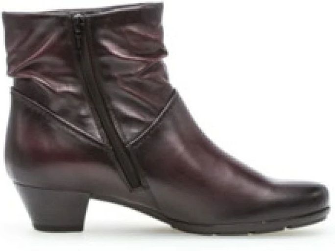 GABOR - Enkellaarsjes - Donkerbruin - Leer - Blokhak