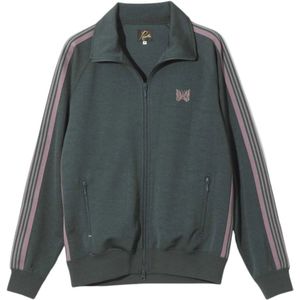 Needles, Heren, Sweatshirts & Hoodies, Groen, Maat: XL Jersey,