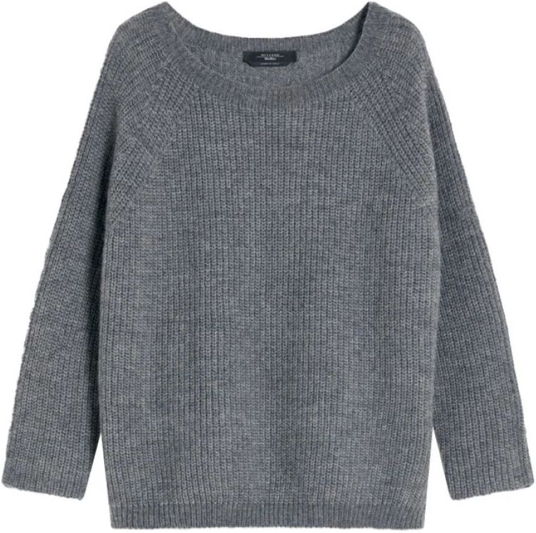 Weekend Max Mara - Grijze Weekendtrui - Dames - Wol