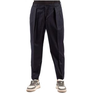 Briglia, Heren, Broeken, Blauw, Maat: S Leer,