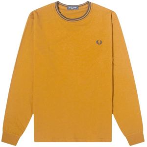 Fred Perry, Heren, Tops, Bruin, Maat: XS Katoen,