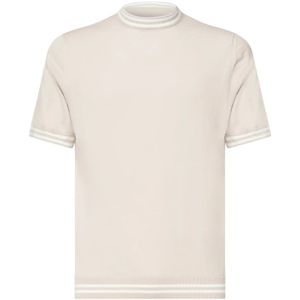 Eleventy, Heren, Tops, Beige, Maat: 3XL Katoen,