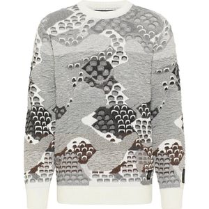 Carlo Colucci, Heren, Truien, Grijs, Maat: 3XL Katoen,