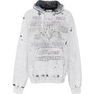 Mihara Yasuhiro, Heren, Sweatshirts & Hoodies, Grijs, Maat: L Katoen,