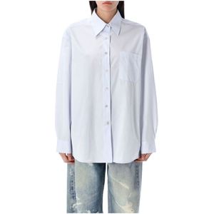 Our Legacy, Dames, Blouses & Shirts, Blauw, Maat: S Katoen,