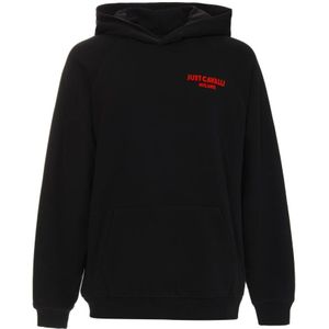 Just Cavalli - Hoodie - Zwart - Katoen - Stijlvol Veelzijdig