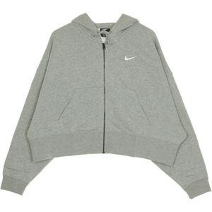 Nike, Dames, Sweatshirts & Hoodies, Grijs, Maat: L Katoen,