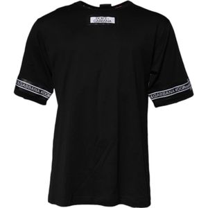 Dolce & Gabbana - Short Sleeve Crew Neck - T-shirt - Zwart