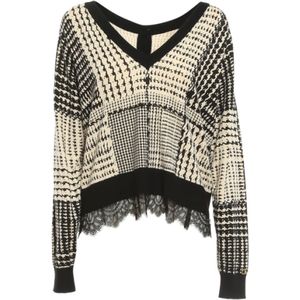 Twinset, Dames, Truien, Beige, Maat: S Viscose,