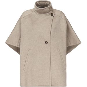 Max Mara, Dames, Jassen, Beige, Maat: ONE Size Kasjmier,