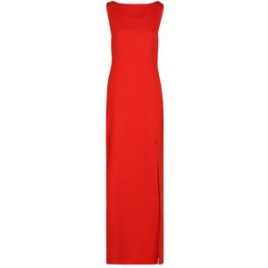 Max Mara, Dames, Jurken, Rood, Maat: S Poliester,