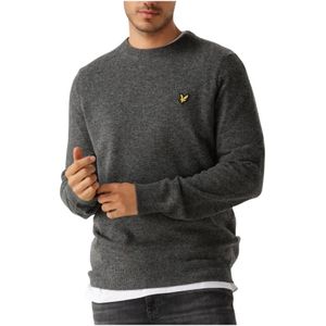 Lyle & Scott, Heren, Truien, Grijs, Maat: M Wol,