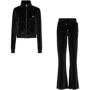 Philipp Plein, Dames, Jumpsuits & Playsuits, Zwart, Maat: S Poliester,