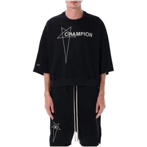 Rick Owens, Heren, Tops, Zwart, Maat: S Katoen,