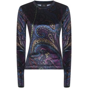 Etro - Paisley Print Crewneck Sweater - Veelkleurig - Dames