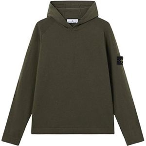 Stone Island, Heren, Sweatshirts & Hoodies, Groen, Maat: L Wol,