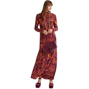 Maliparmi, Dames, Jurken, Veelkleurig, Maat: XS Viscose,