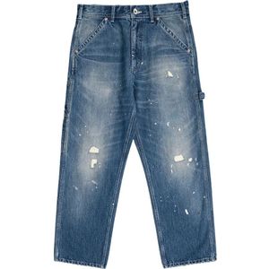 Evisu, Dames, Jeans, Blauw, Maat: XL Denim,