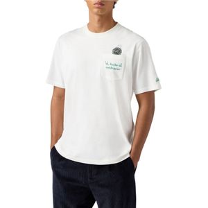 MC2 Saint Barthvoor mannen. CONR0001 T-shirt Cola marine (S), Casual, Katoen, Korte mouwen, Marineblauw