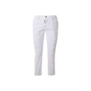 Dsquared2 Slim-fit Witte Jeans voor Heren , White , Heren , Maat: XS