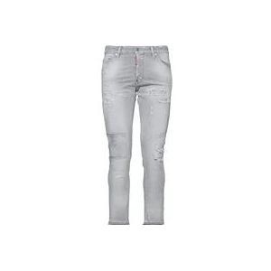 Dsquared2 Slim-fit Cool Guy Cropped Jeans , Gray , Heren , Maat: S