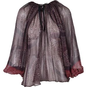 Ulla Johnson, Dames, Blouses & Shirts, Rood, Maat: XS Zijde,