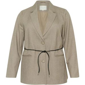 Kaffe Curve, Dames, Jassen, Grijs, Maat: 2XL Viscose,