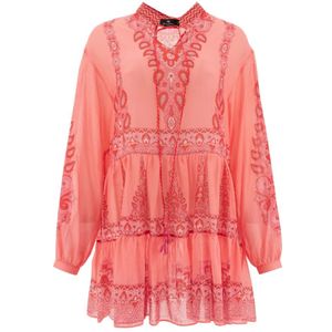 Etro, Dames, Jurken, Roze, Maat: M Katoen,