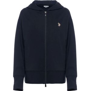 U.s. Polo Assn., Dames, Sweatshirts & Hoodies, Zwart, Maat: S Leer,