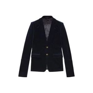 Gucci Afneembare mouwen enkele-breasted blazer , Blue , Heren , Maat: XL