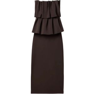 dagmar, Dames, Jurken, Bruin, Maat: XS