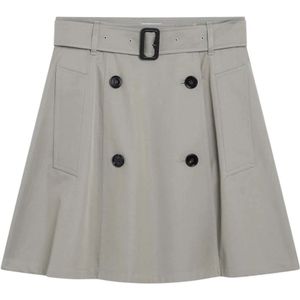 Burberry, Dames, Rokken, Grijs, Maat: S