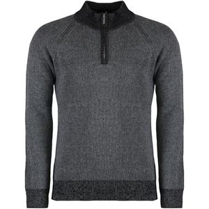 Moorer, Heren, Truien, Grijs, Maat: 3XL Wol,