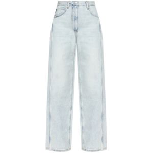 Iro, Dames, Jeans, Blauw, Maat: S Katoen,