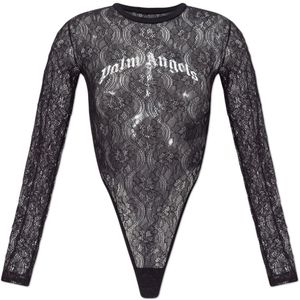 Palm Angels, Dames, Tops, Zwart, Maat: XS