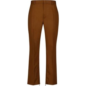 Off White, Heren, Broeken, Bruin, Maat: L Katoen,