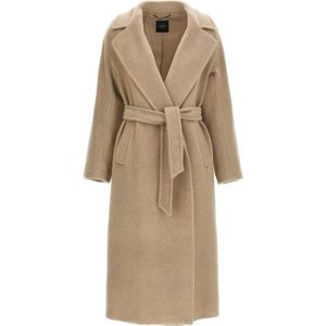 Weekend Max Mara, Dames, Mantels, Beige, Maat: S Wol,