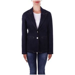 Liu Jo, Dames, Jassen, Blauw, Maat: L Denim,