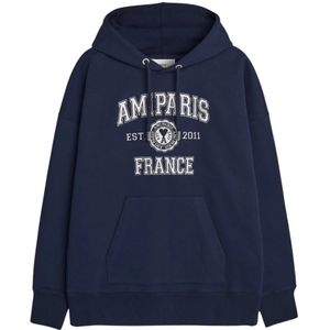 Ami Paris, Heren, Sweatshirts & Hoodies, Blauw, Maat: XS Katoen,