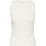 Kaffe, Dames, Tops, Wit, Maat: M Katoen,