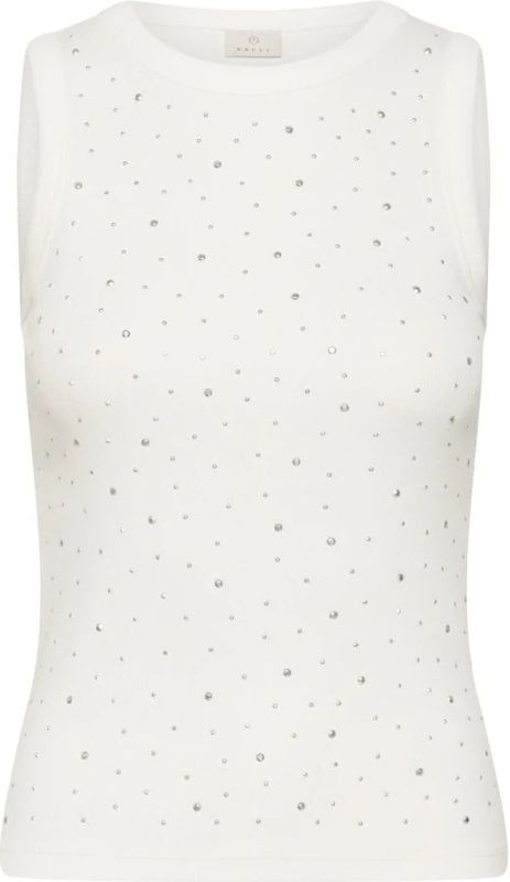 Kaffe, Dames, Tops, Wit, Maat: M Katoen,