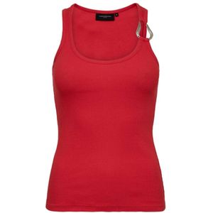 Copenhagen Muse, Dames, Tops, Rood, Maat: XS Katoen,