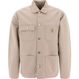 Carhartt Wip, Heren, Jassen, Beige, Maat: M Katoen,