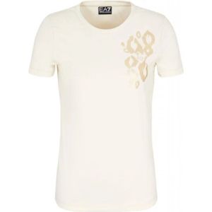 Emporio Armani Ea7, Dames, Tops, Beige, Maat: M Katoen,