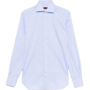 Barba, Heren, Overhemden, Blauw, Maat: 2XL