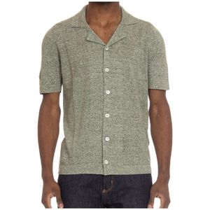 Gran Sasso, Heren, Overhemden, Veelkleurig, Maat: 2XL Linnen,