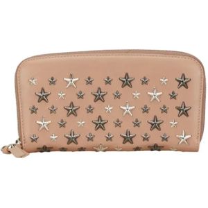 Jimmy Choo Pre-owned, Dames, Pre-owned, Beige, Maat: ONE Size Leer,